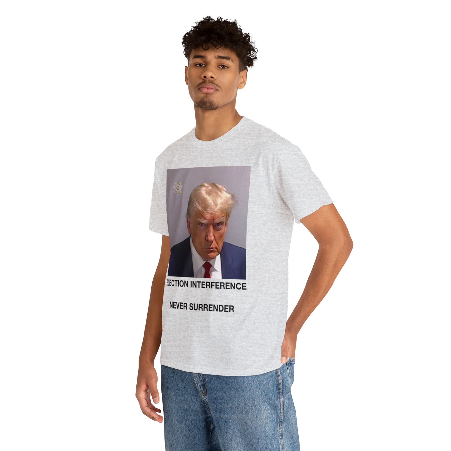 Donald Trump Mug Shot, Never Surrender Tee