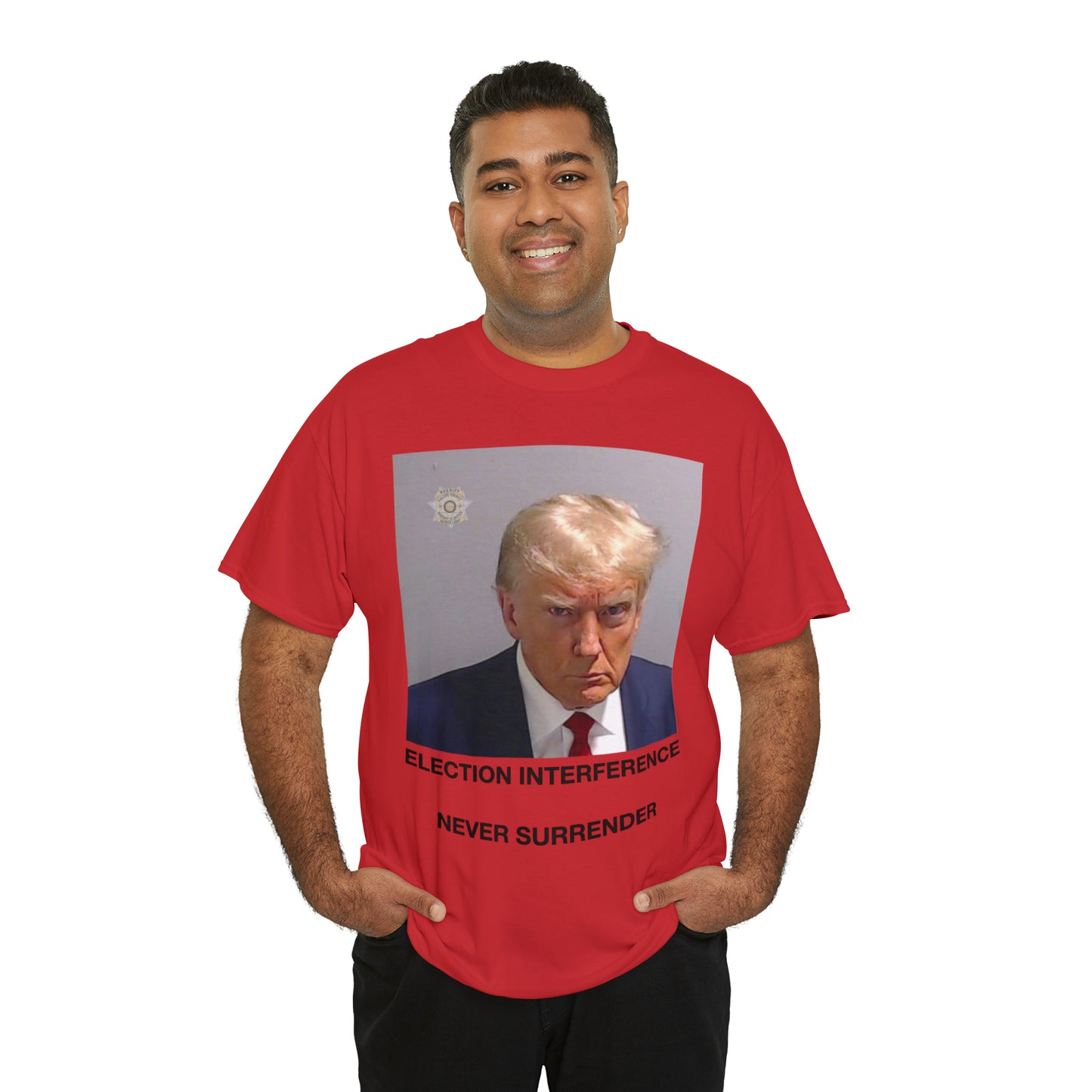 Donald Trump Mug Shot, Never Surrender Tee