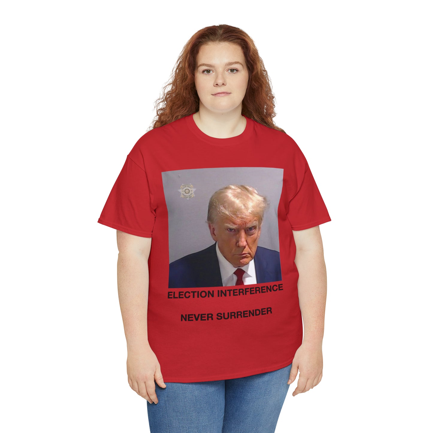 Donald Trump Mug Shot, Never Surrender Tee